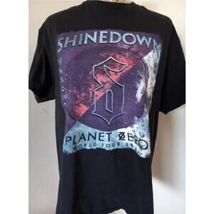 Shinedown 2022 World Tour Planet Zero Womens Size M T-Shirt 2 Sided